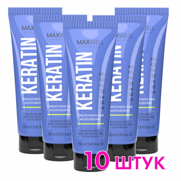      MAXWELL Keratin Shampoo 10x250 ml